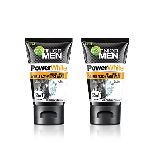 Garnier Men Power White Anti-Pollution Double Action Face Wash